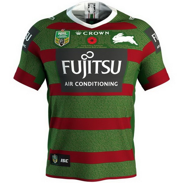 Maillot Rugby Rabbitohs 2018 Vert